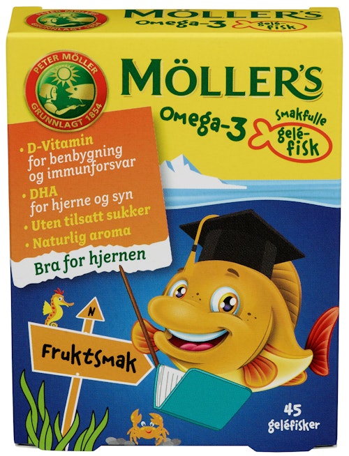 Bilde: © Möller's / Kolonial.no Möller's Omega-3 Fisk 45 stk