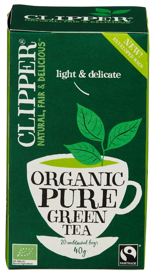 Bilde: © Clipper / Oda Clipper Te Green Tea Økologisk, 26 stk