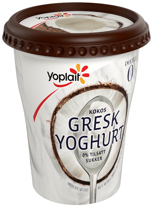Bilde: © Fjordland / Kolonial.no Fjordland Yoplait 00% Ekte Gresk Kokos 400 g