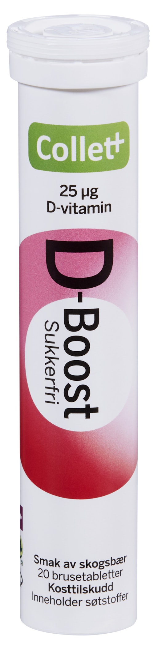 Bilde: © Collett / Oda Collett D-boost Brusetablett D-vitamin 20 stk