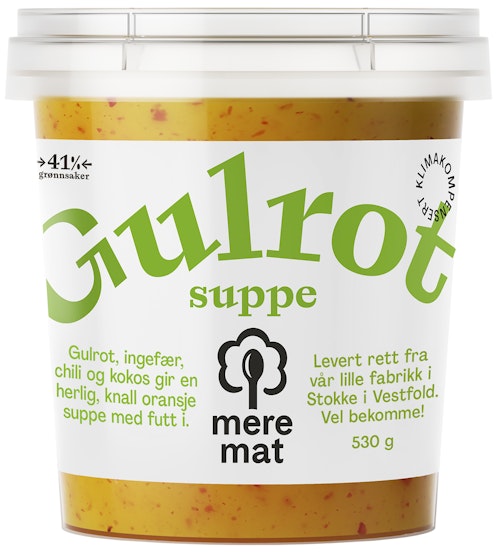 Bilde: © Mere Mat / Oda Mere Mat Suppe med Gulrøtter, Chili & Ingefær 530 g