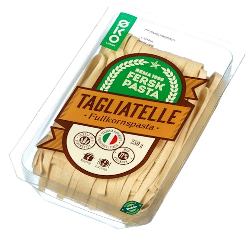 Bilde: © REMA 1000 / Kolonial.no REMA 1000 Fersk Tagliatelle Fullkorn Økologisk 250 g