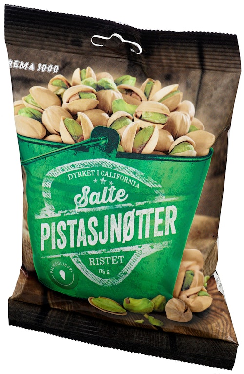 Bilde: © REMA 1000 / Kolonial.no REMA 1000 Pistasjnøtter 175 g