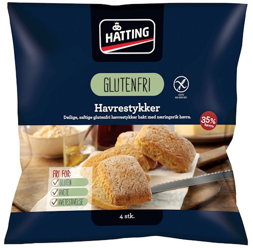 Bilde: © Hatting / Oda Hatting Glutenfrie Havrestykker