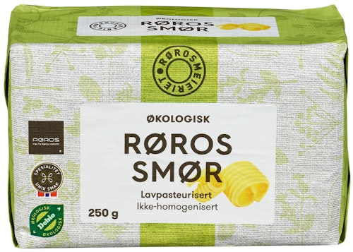 Bilde: © Rørosmeieriet / Kolonial.no Rørosmeieriet Røros Smør Økologisk, 250 g