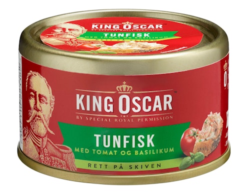 Bilde: © King Oscar / Kolonial.no King Oscar Tunfisk med Tomat & Basilikum 85 g