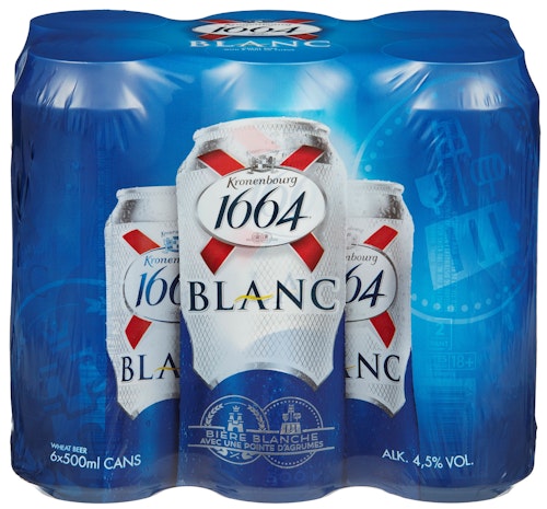 Bilde: © Kronenbourg / Kolonial.no Kronenbourg Kronenbourg 1664 Blanc 6 x 0,5l, 3 l