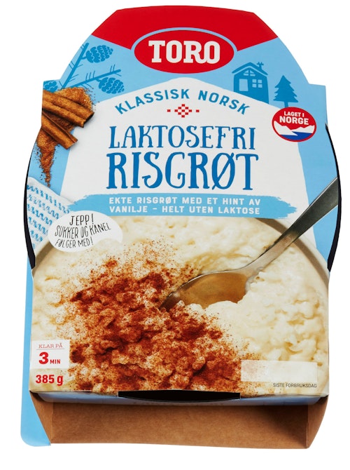 Bilde: © Toro / Kolonial.no Toro Laktosefri Risgrøt 385 g