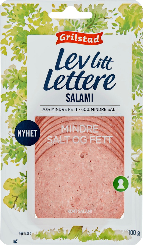 Grilstad Salami Lev Litt Lettere