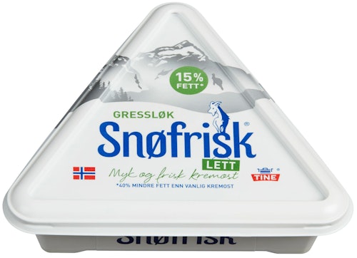 Bilde: © Tine / Kolonial.no Tine Snøfrisk Lett Gressløk 125 g