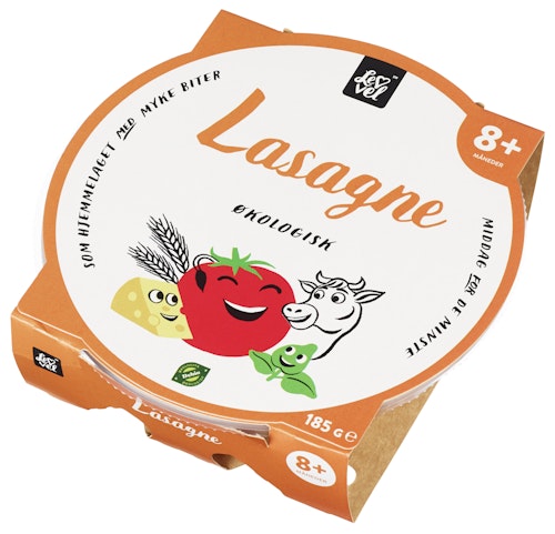 Bilde: © Lev Vel / Oda Lev Vel Lasagne 8 mnd økologisk, 185 g