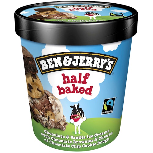 Bilde: © Ben & Jerry's / Kolonial.no Ben & Jerry's Half Baked Iskrem 465 ml