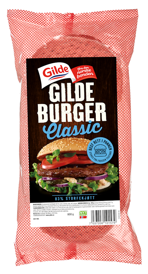 Bilde: © Gilde / Oda Gilde Gildeburger Classic 8 stk i pk, 800 g