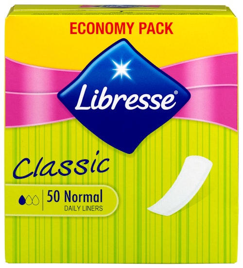 Bilde: © Libresse / Kolonial.no Libresse Truseinnlegg Classic 50 stk