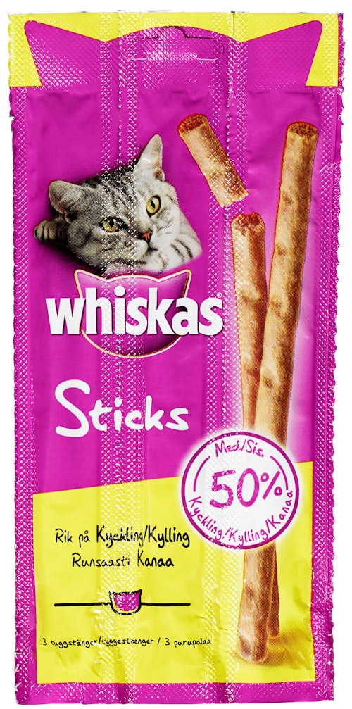 Bilde: © Whiskas / Kolonial.no Whiskas Sticks Strip 18 g