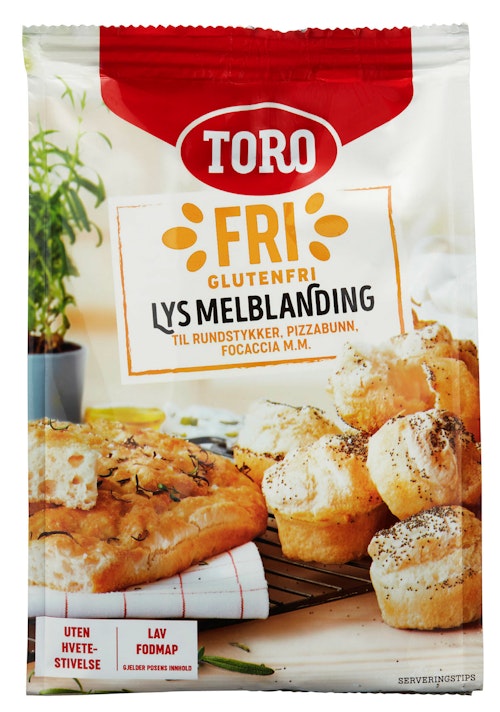 Bilde: © Toro / Kolonial.no Toro Glutenfri Melblanding Lys, 262 g