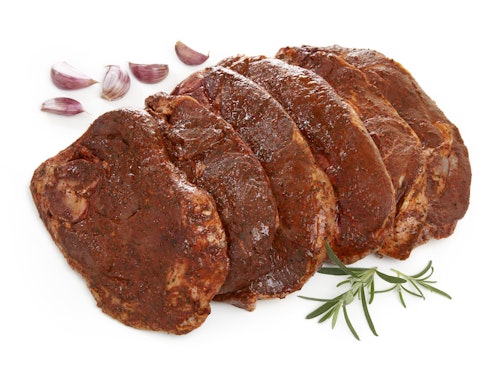 Bilde: © Strøm-Larsen / Oda Strøm-Larsen Lammestek i Skiver Smoked Garlic, 500 g