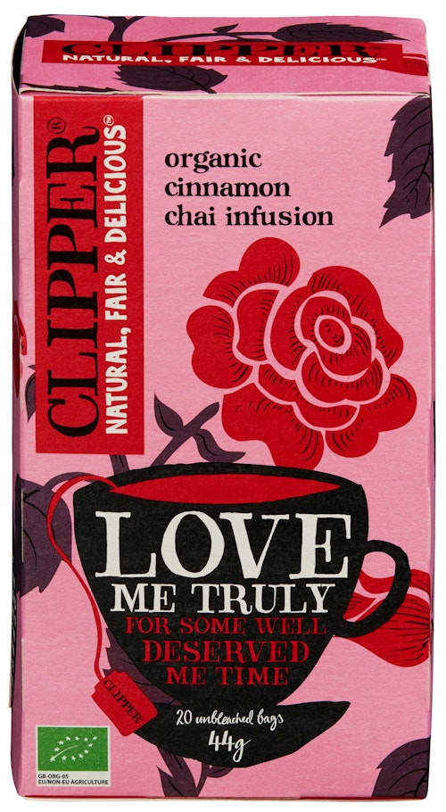 Bilde: © Clipper / Kolonial.no Clipper Te Love Me Truly Chai Økologisk, 20 stk