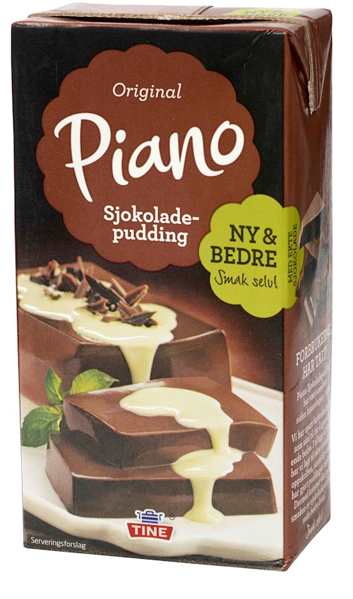 Bilde: © Tine / Kolonial.no Tine Sjokoladepudding Piano 0,5 l