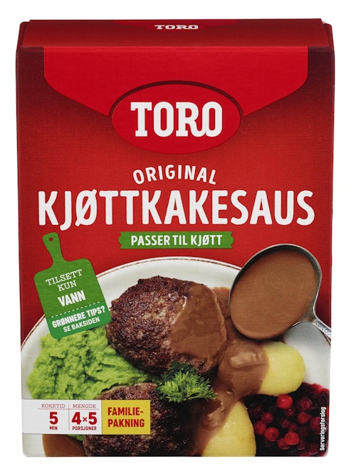 Bilde: © Toro / Kolonial.no Toro Kjøttkakesaus Økonomipakke, 4 poser, 180 g