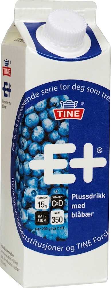 Tine E+ Plussdrikk Blåbær