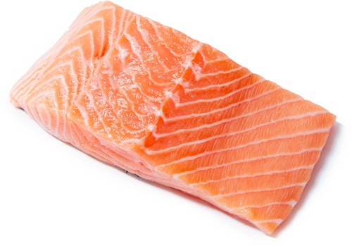 Bilde: © Fiskcentralen / Kolonial.no Fiskcentralen Laksefilet Med Skinn 2 x 125g, 250 g