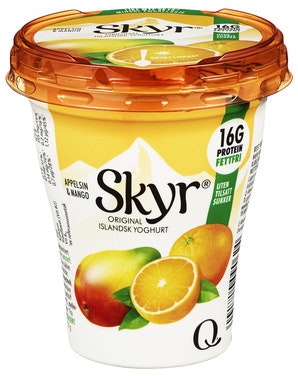 Bilde: © Q-meieriene / Oda Q-meieriene Skyr Appelsin & Mango 160 g