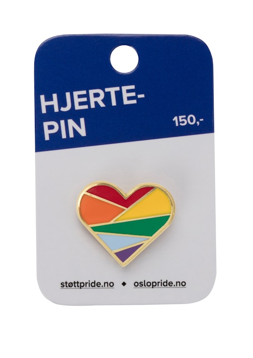 Oslo Pride Støttepin Regnbue 1 stk