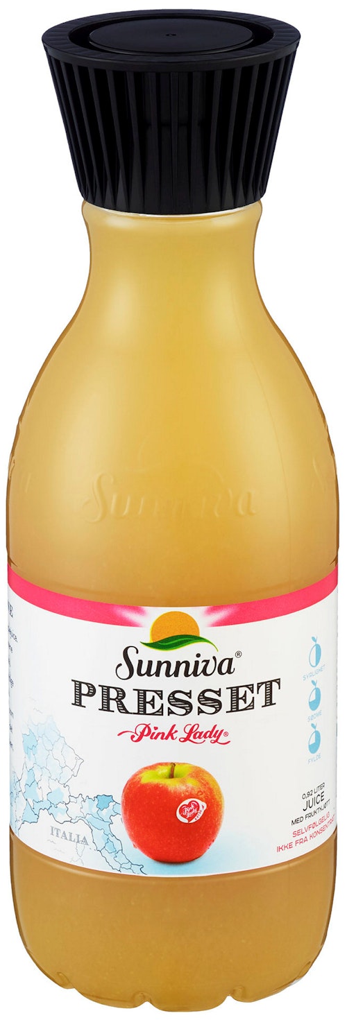 Bilde: © Sunniva / Kolonial.no Sunniva Eplejuice Presset Pink Lady, 0,93 l