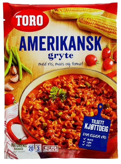 Bilde: © Toro / Kolonial.no Toro Amerikansk Gryte 187 g