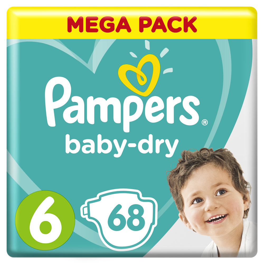 Pampers Bleie Baby Dry S6 13-18 kg