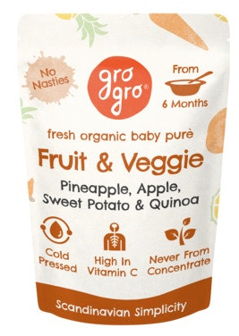 Bilde: © Gro Gro / Oda Gro Gro Fruit & Veggie fra 6 mnd økologisk