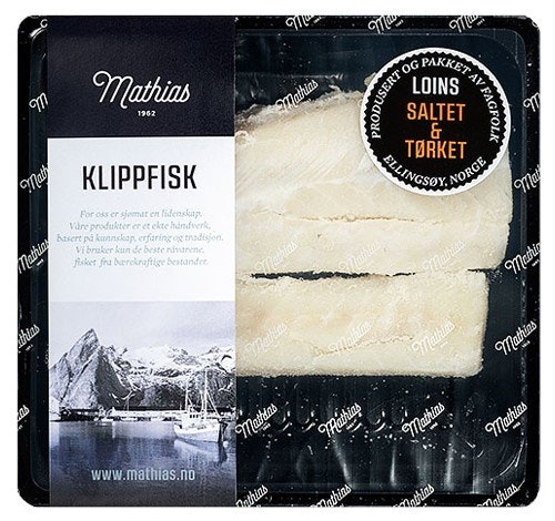 Bilde: © Mathias AS / Oda Mathias AS Klippfisk Loin Uten Skinn og Bein, 400 g
