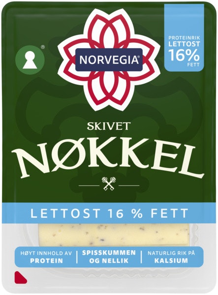 Bilde: © Tine / Oda Tine Nøkkelost Lettere Skivet, 150 g