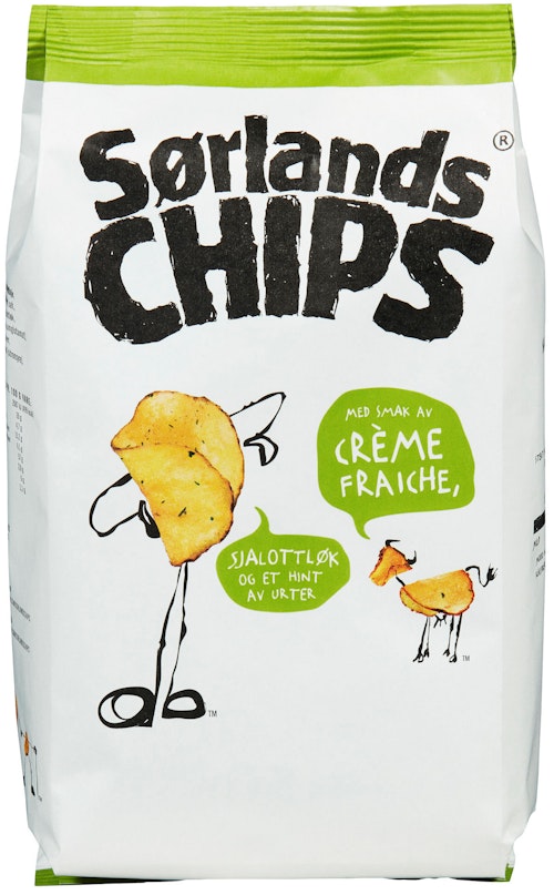 Bilde: © Sørlandschips / Oda Sørlandschips Creme Fraiche