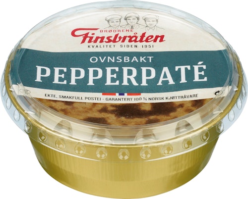 Bilde: © Finsbråten / Kolonial.no Finsbråten Paté Pepper Ovnsbakt 240 g