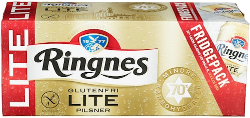 Bilde: © Ringnes / Kolonial.no Ringnes Ringnes Lite 10 x 0,33l, 3,3 l