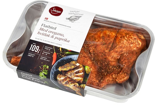 Bilde: © Stanges Gårdsprodukter / Oda Stanges Gårdsprodukter Flatbird Med Oregano, Hvitløk & Paprika 700 g