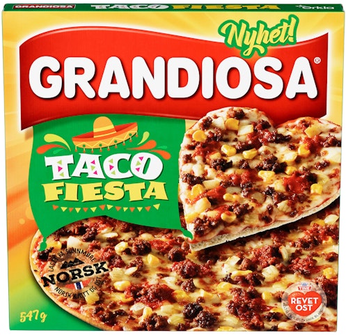 Bilde: © Grandiosa / Kolonial.no Grandiosa Grandiosa Taco Fiesta Pizza 547 g