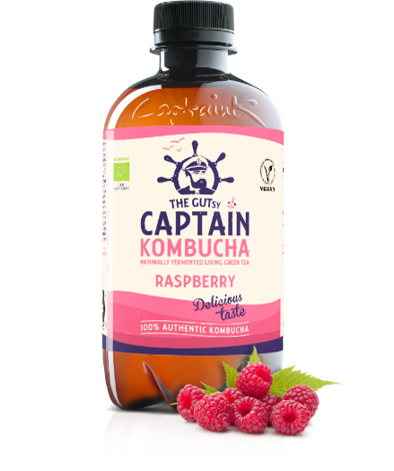Bilde: © Captain Kombucha / Oda Captain Kombucha Captain Kombucha California Raspberry 400 ml