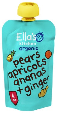 Bilde: © Ella's Kitchen / Oda Ella's Kitchen Pære Aprikos Ananas+Ingefær fra 4 mnd, 120 g