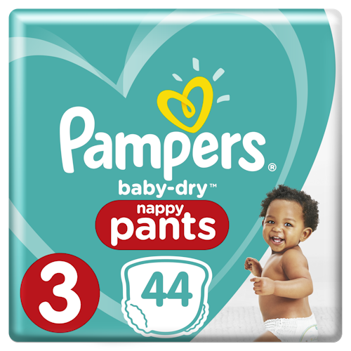 Bilde: © Pampers / Kolonial.no Pampers Pampers Bleie Baby Dry Pants Str.3 6-11kg, 44 stk