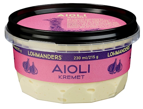 Bilde: © Lohmanders / Kolonial.no Lohmanders Aioli Kremet 230 ml
