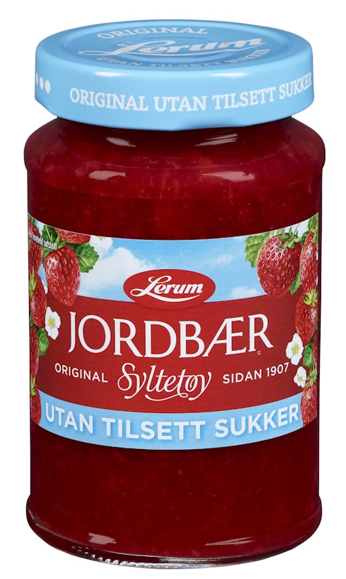Bilde: © Lerum / Oda Lerum Jordbærsyltetøy Original Utan Tilsett Sukker 425 g