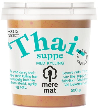 Bilde: © Mere Mat / Oda Mere Mat Thaisuppe Med Kylling 500 g