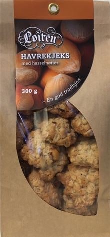 Bilde: © Løiten / Oda Løiten Havrekjeks med Hasselnøtter