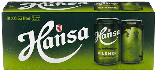 Hansa Borg Hansa Pilsner Fridgepack 10 x 0,33l