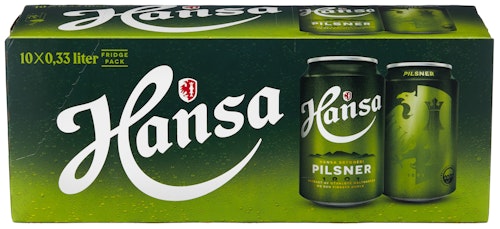 Bilde: © Hansa Borg / Oda Hansa Borg Hansa Pilsner Fridgepack 10 x 0,33l