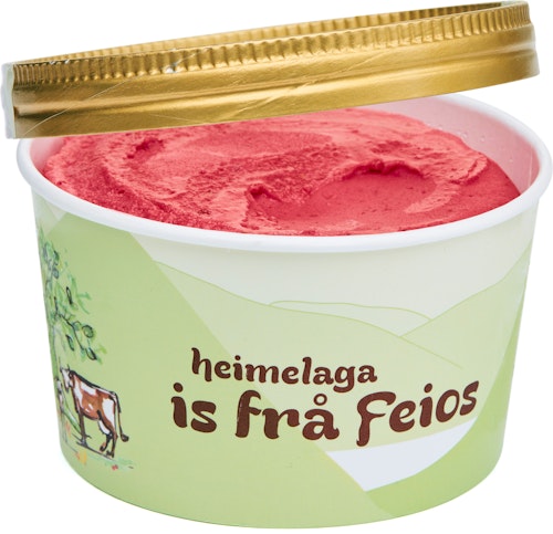 Bilde: © Alm Gard Iskrem / Oda Alm Gard Iskrem Økologisk Bringebær Sorbet