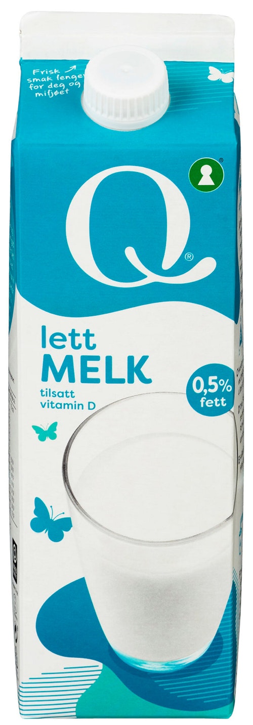 Bilde: © Q-meieriene / Oda Q-meieriene Q Melk Lett 0,5%, 1 l